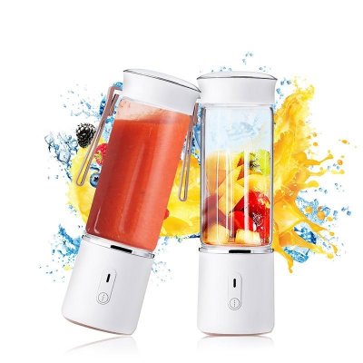 500ml Electric Fruit Juicer Glass Mini Hand Portable Smoothie Maker Blenders Mixer USB Rechargeable for Home Travel