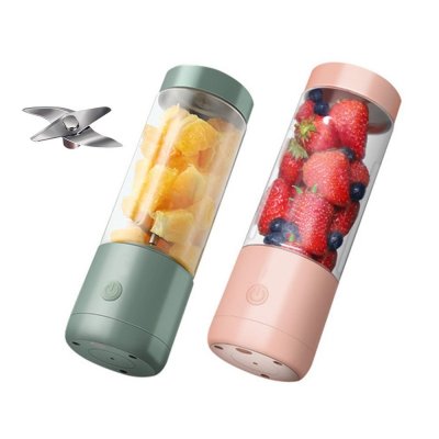 Portable Mixer Mini Juicer Blender Chargeable Electric Smoothie Maker 400mL Quick Juicing Fruit Cup Multiduty Food Processor